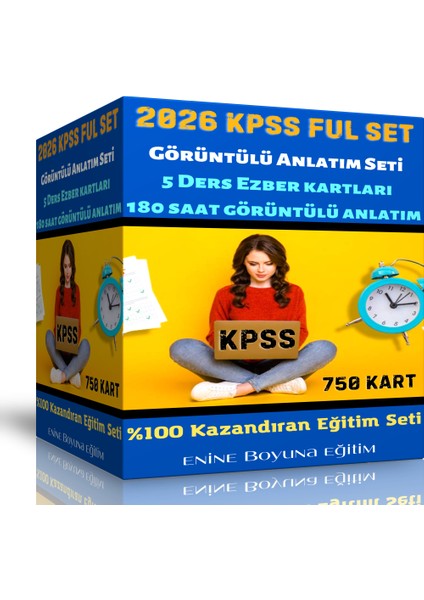 Enine Boyuna Eğitim KPSS 2026 Kazandıran Ful Set