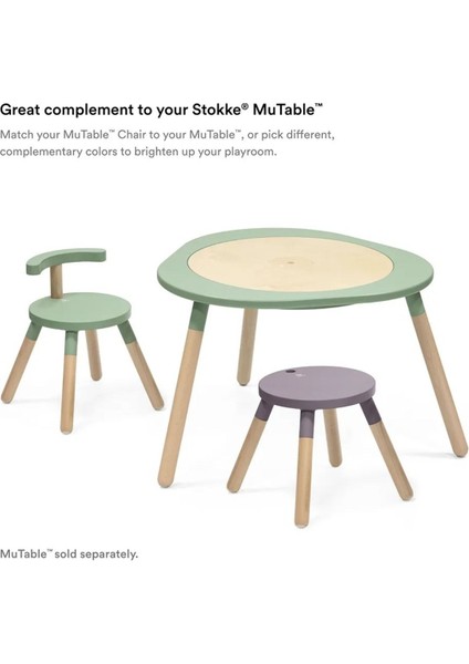 Mutable Chair White Ayarlanabilir Yükseklikli Hafif ve Güvenli Çocuk Sandalyesi modelleri