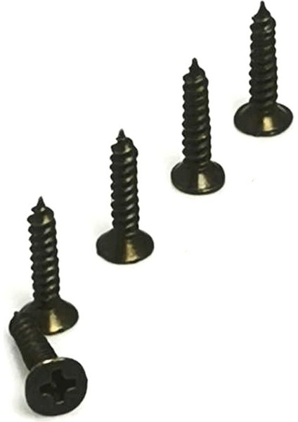 Çelik Klips ve Menteşe Ayak Vidası, Siyah, 2,2x7,5mm, 100 Adet