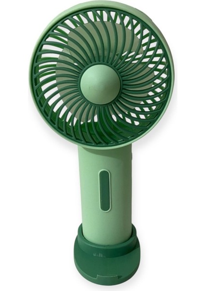 Telefon Standlı Masaüstü Yeşil Mini Fan (Vantilatör)