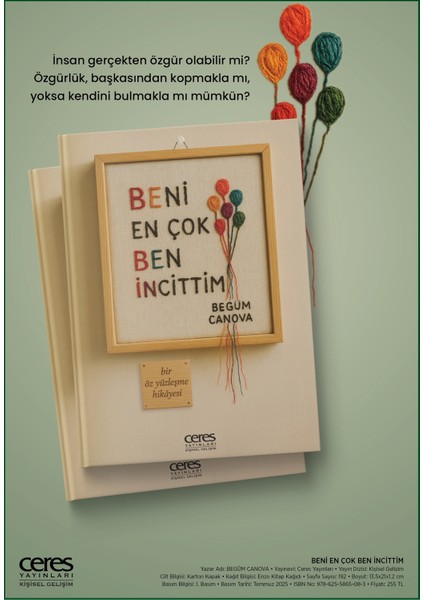 Beni En Çok Ben Incittim Begüm Canova 9786255865083 modelleri