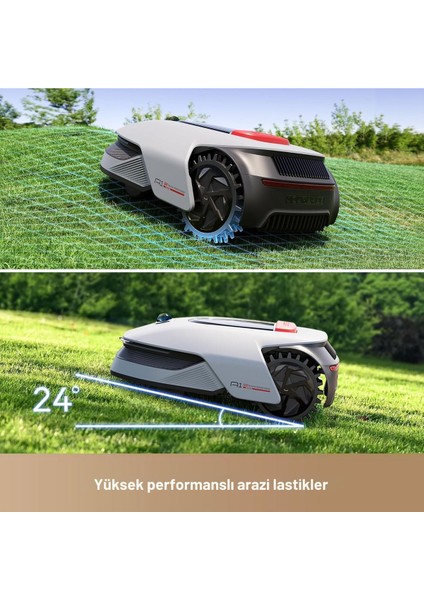 Akıllı Çim Biçme Robotu, 2000M², Kablosuz, Omnisense™ Teknolojisi