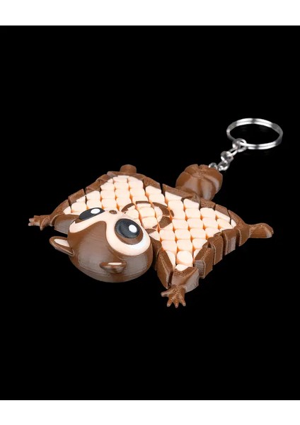 3D Baskı Sevimli Uçan Sincap Anahtarlık