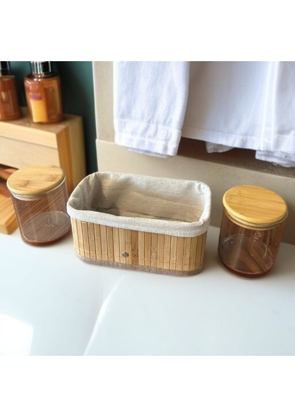 3 Parca Misafir Banyo Düzenleyicisi - Makyaj Pamuğu - Kulak Çubuğu - Misafir Havlusu fiyatları