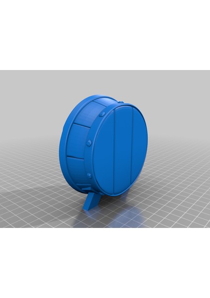 Hırsızlar Denizi Patlayıcı Namlusu - Bölünmüş ve Içi Boş (Sadece Plastik Aparattır!!!) 3D