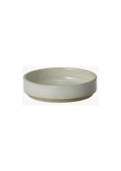 Japon Tasarımı Parlak Gri Seramik Tabak/kapak 8.5 cm Çaplı