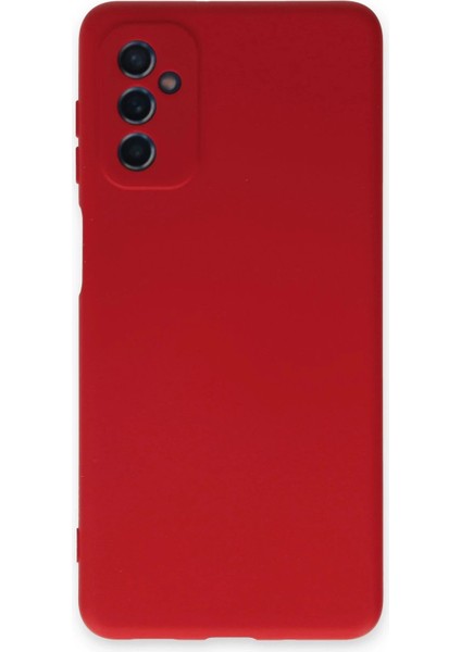 Samsung Galaxy M52 5g Kılıf Nano Içi Kadife Silikon - Kırmızı - CRM1853-4043