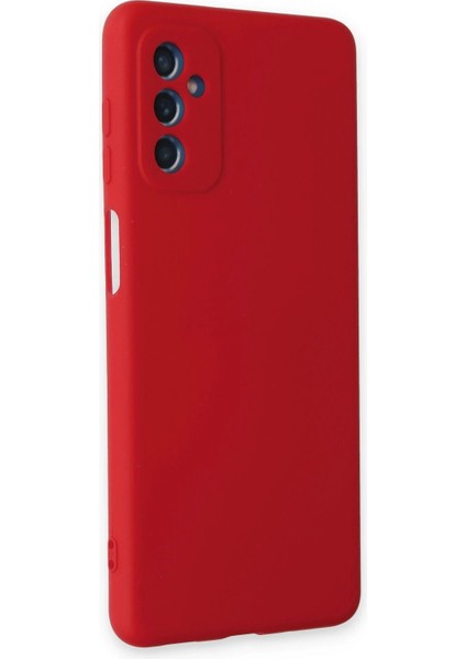 Samsung Galaxy M52 5g Kılıf Nano Içi Kadife Silikon - Kırmızı - CRM1853-4043