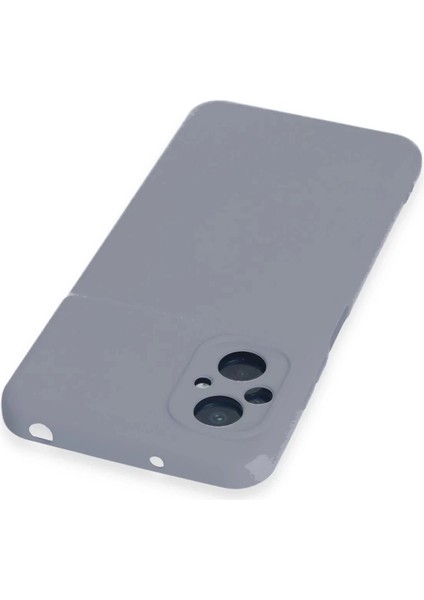 Xiaomi Poco M5 Kılıf Nano Içi Kadife Silikon - Gri modelleri