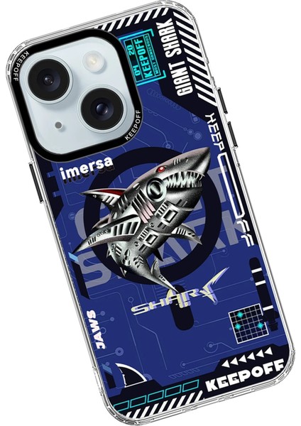 iPhone 15 Dna Magsafe Kapak - Men Eating Shark - CRM3093-2801 modelleri