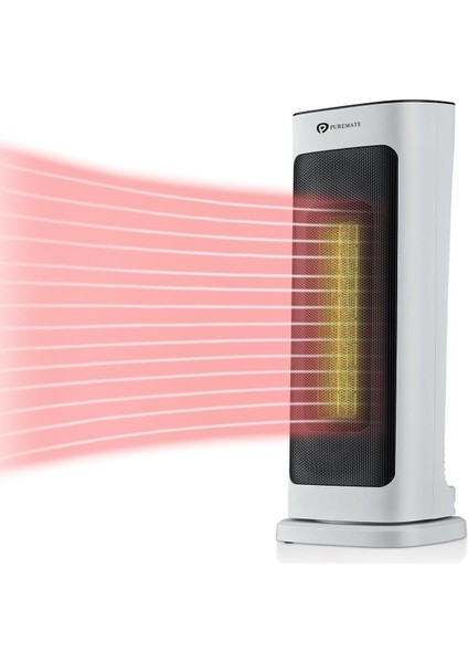 Seramik Kule Fanlı Isıtıcı, 2 Isı Ayarlı 2000W Taşınabilir Elektrikli Isıtıcı