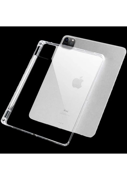 Ally iPad Pro 11-Inch (2021)-(2020)-(2018) Kalem Yerli Şeffaf Silikon KILIF-(1903 - CRM4105-4420