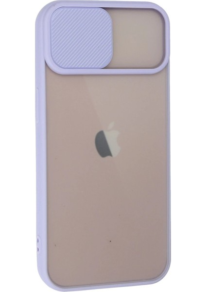iPhone 13 Kılıf Palm Buzlu Kamera Sürgülü Silikon - Lila - CRM9363-9510 fiyatları