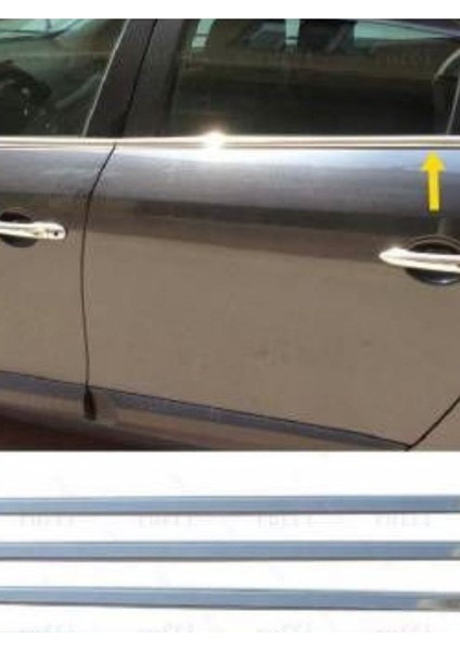 Renault Fluence 2010-2011-2012-2013-2014-2015-2016 Cam Çıtası 4 Parça Paslanmaz Çelik fiyatları