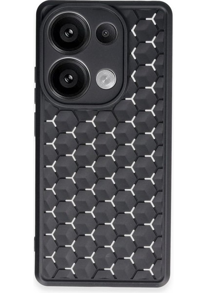 Xiaomi Redmi Note 13 Pro 5g Kılıf Petek Silikon Kapak - Siyah - CRM7853-4027