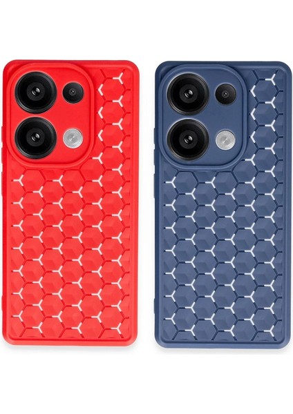 Xiaomi Redmi Note 13 Pro 5g Kılıf Petek Silikon Kapak - Siyah - CRM7853-4027