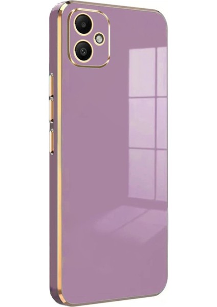 Samsung Galaxy A05 Kılıf Volet Silikon - Mor - CRM5684-5571