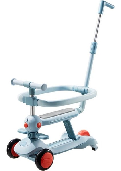 4'ü 1 Arada Mavi Bebek Scooter ve Denge Bisikleti - 1-6 Yaş
