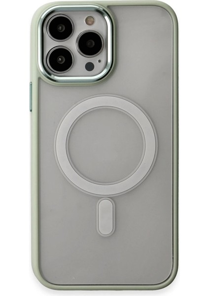 iPhone 15 Pro Max Kılıf Room Magneticsafe Silikon - Su Yeşili - CRM9638-3111