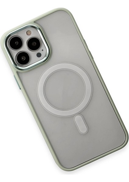 iPhone 15 Pro Max Kılıf Room Magneticsafe Silikon - Su Yeşili - CRM9638-3111