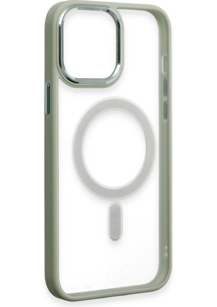 iPhone 15 Pro Max Kılıf Room Magneticsafe Silikon - Su Yeşili - CRM9638-3111