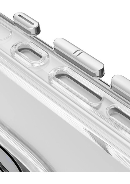 iPhone 16 Pro Gleam Pc Sert Magsafe Kılıf - Titan Gri - CRM4745-6327