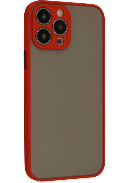 iPhone 15 Pro Kılıf Montreal Silikon Kapak - Kırmızı - CRM2706-3739