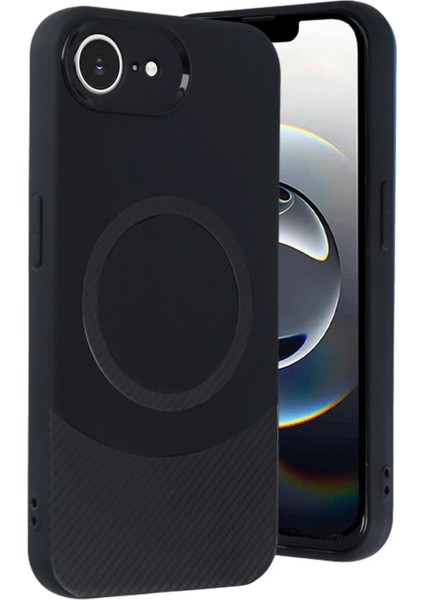 iPhone 16E Kılıf Maya Karbon Kapak - Siyah - CRM5384-6762 modelleri