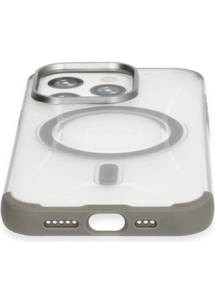 iPhone 15 Pro Max Hilton Magsafe Kapak - Titan Gri - CRM9647-3746