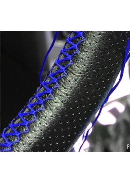 Direksiyon Kılıfı Deri Sarmal Dikmeli Direksiyon A+Kalite Noktalı Mavi Renk. fiyatları