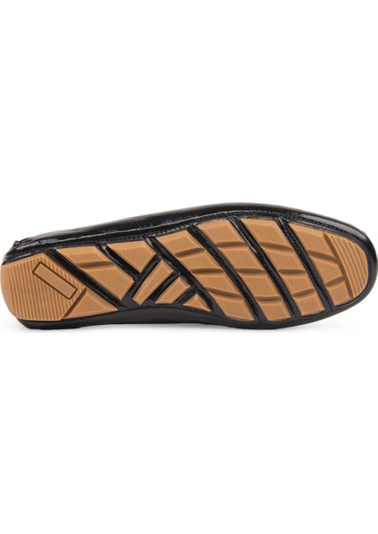 Hakiki Rugan Kadın Tokalı Loafer 700909