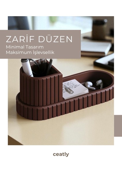 Çok Bölmeli Kalemlik ve Masaüstü Organizer – Modern Şık Tasarım modelleri