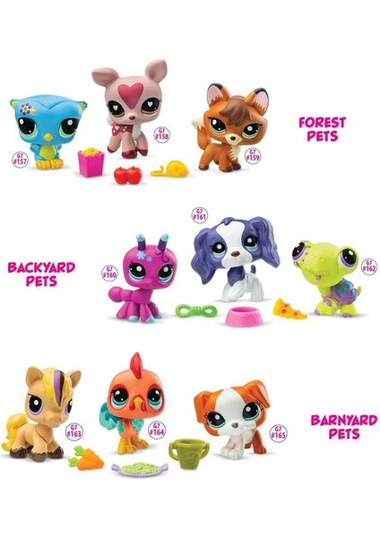 6469 Sun-Littlest Pet Shop Minişler 3 Lü Figür Seti