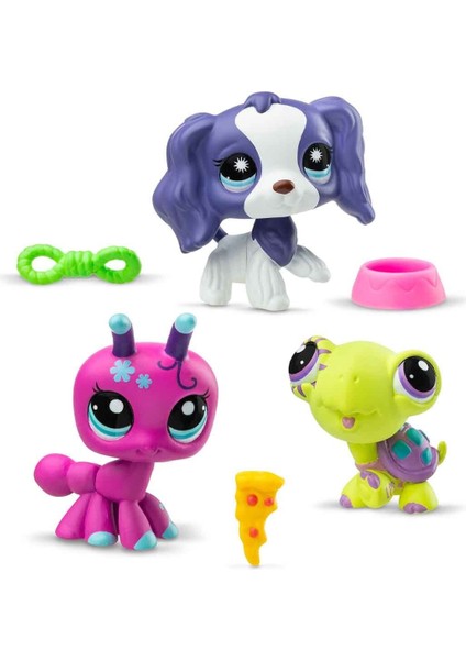 6469 Sun-Littlest Pet Shop Minişler 3 Lü Figür Seti