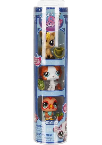 6469 Sun-Littlest Pet Shop Minişler 3 Lü Figür Seti