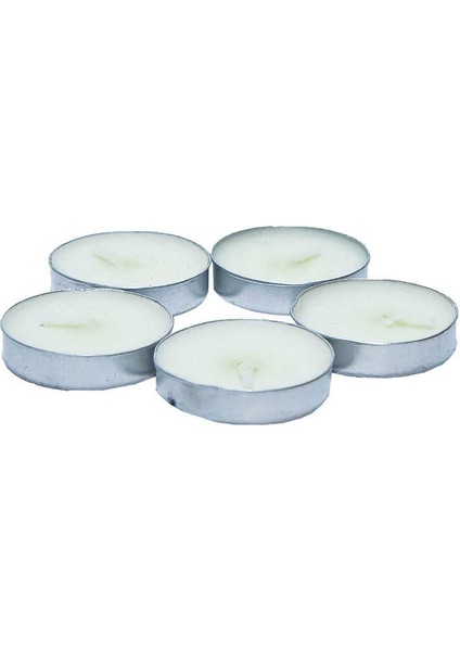Mulvxlkm LKM02 Tea Lights Beyaz Mum 5 Li 1 Paket (Mulvix)