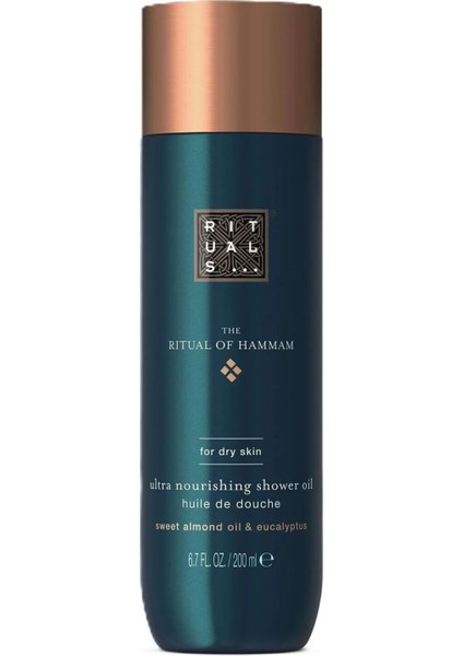 The Ritual Of Hammam Duş Yağı 200ML, Hassas ve Kuru Ciltler Için