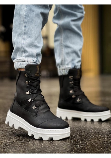 J-B14 Bağcıklı Ortopedik Taban Suya ve Soğuğa Dayanıklı Günlük Kışlık Erkek Spor Bot Bt Siyah modelleri