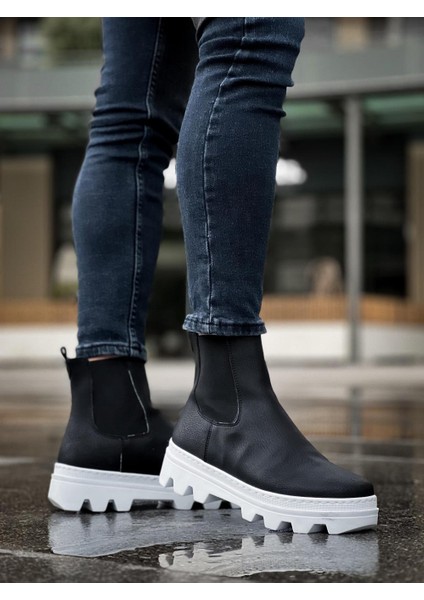 J113 Lastikli Ortopedik Taban Suya ve Soğuğa Dayanıklı Günlük Kışlık Erkek Spor Bot Bt Siyah fiyatları