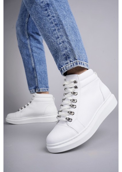 J206 Ottawa Bağcıklı Cilt Erkek Günlük Spor Bot Bt Beyaz fiyatları