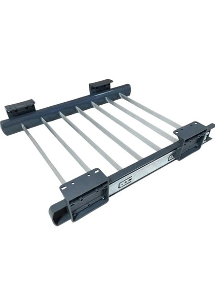 Dolap Içi Teleskopik Raylı Pantolon ve Şal Askılığı – 40X47 cm – Antrasit Renk – Üst Rafa Montajlı – 7 Askılı – 15 kg Taşıma Kapasitesi fiyatları