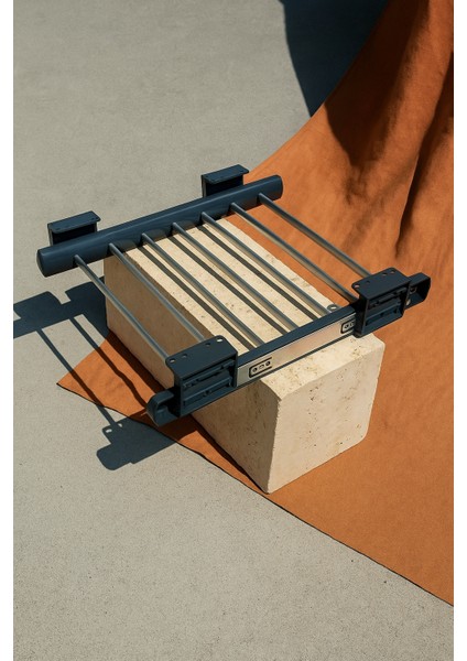 Dolap Içi Teleskopik Raylı Pantolon ve Şal Askılığı – 40X47 cm – Antrasit Renk – Üst Rafa Montajlı – 7 Askılı – 15 kg Taşıma Kapasitesi fırsatları