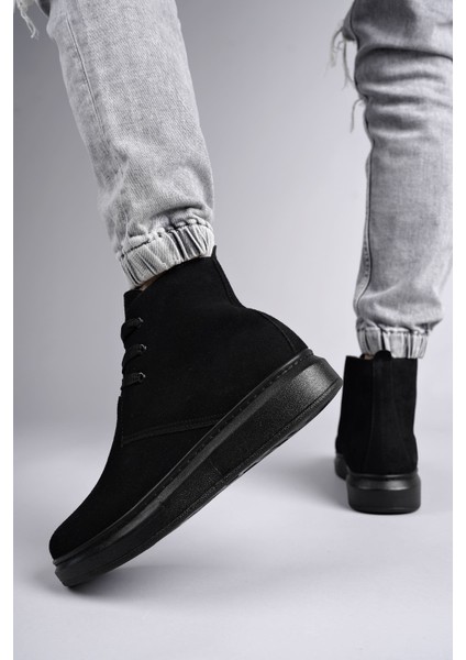 J207 Oslo Bağcıklı Süet Erkek Günlük Spor Bot St Siyah fırsatları