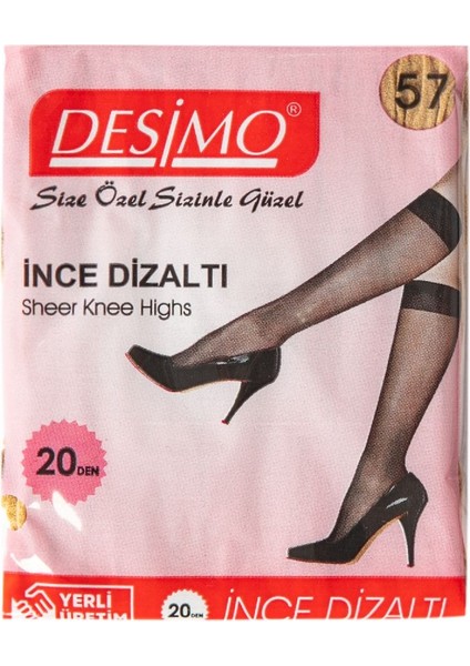 6'lı Kadın Ten Rengi (57) Mat Ince Dizaltı 20 Denye Pantalon Çorabı indirimleri