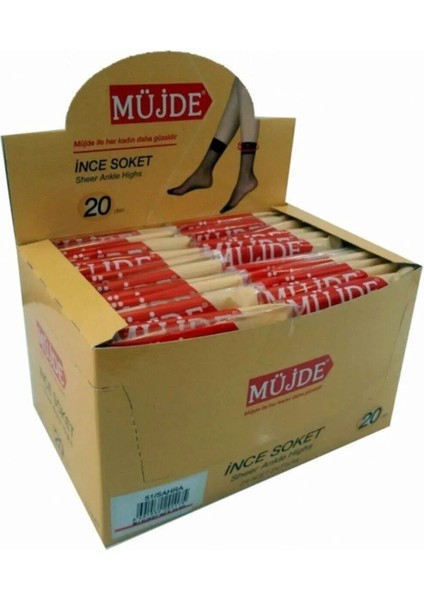 Kadın Siyah 20 Den Ince Soket Çorap 5 Li modelleri