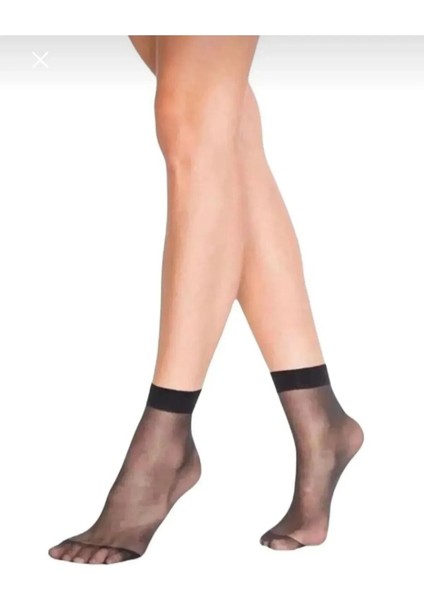 Kadın Siyah 20 Den Ince Soket Çorap 5 Çift fiyatları
