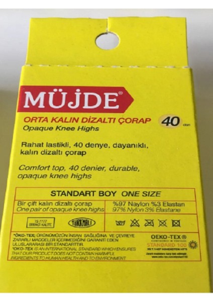 6'lı Paket Fit 40 Den Orta Kalın Diz Altı Çorap 86 Vizon fiyatları