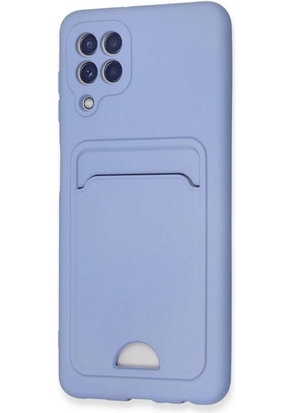 Samsung Galaxy A22 Kılıf Kelvin Kartvizitli Silikon - Lila modelleri