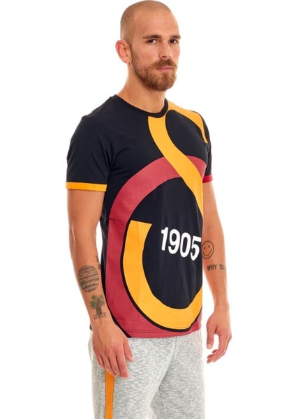 Orijinal Lisanslı Unisex Siyah Arma T-Shirt Gs Aslan Baskılı Hediyelik Ahşap Kutulu