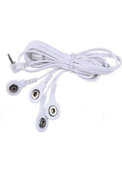 Dört Uçlu Tens Kablosu, Çıt Çıtlı, Güç ve Güvenlik Için Uygun